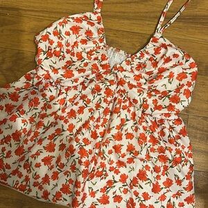 Floral Spaghetti Strap Top